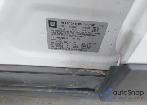 2022 Chevrolet Trax Awd Ls from USA, damaged, VIN KL7CJNSM7NB543118